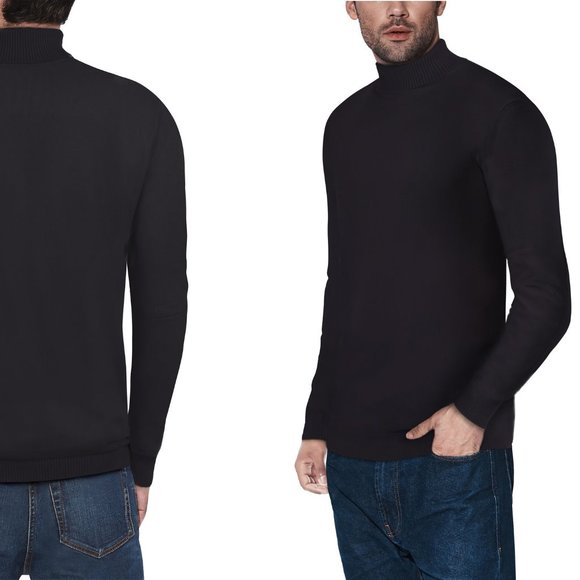 XRAY  Classic Turtleneck Sweater Black  Si… - Picture 2 of 12